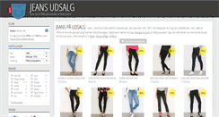 Desktop Screenshot of jeans-udsalg.dk