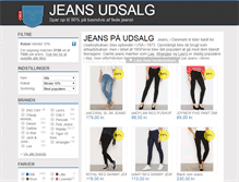 Tablet Screenshot of jeans-udsalg.dk